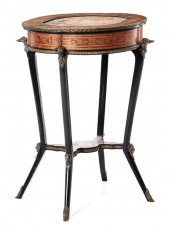 Napoleon III style inlaid maho