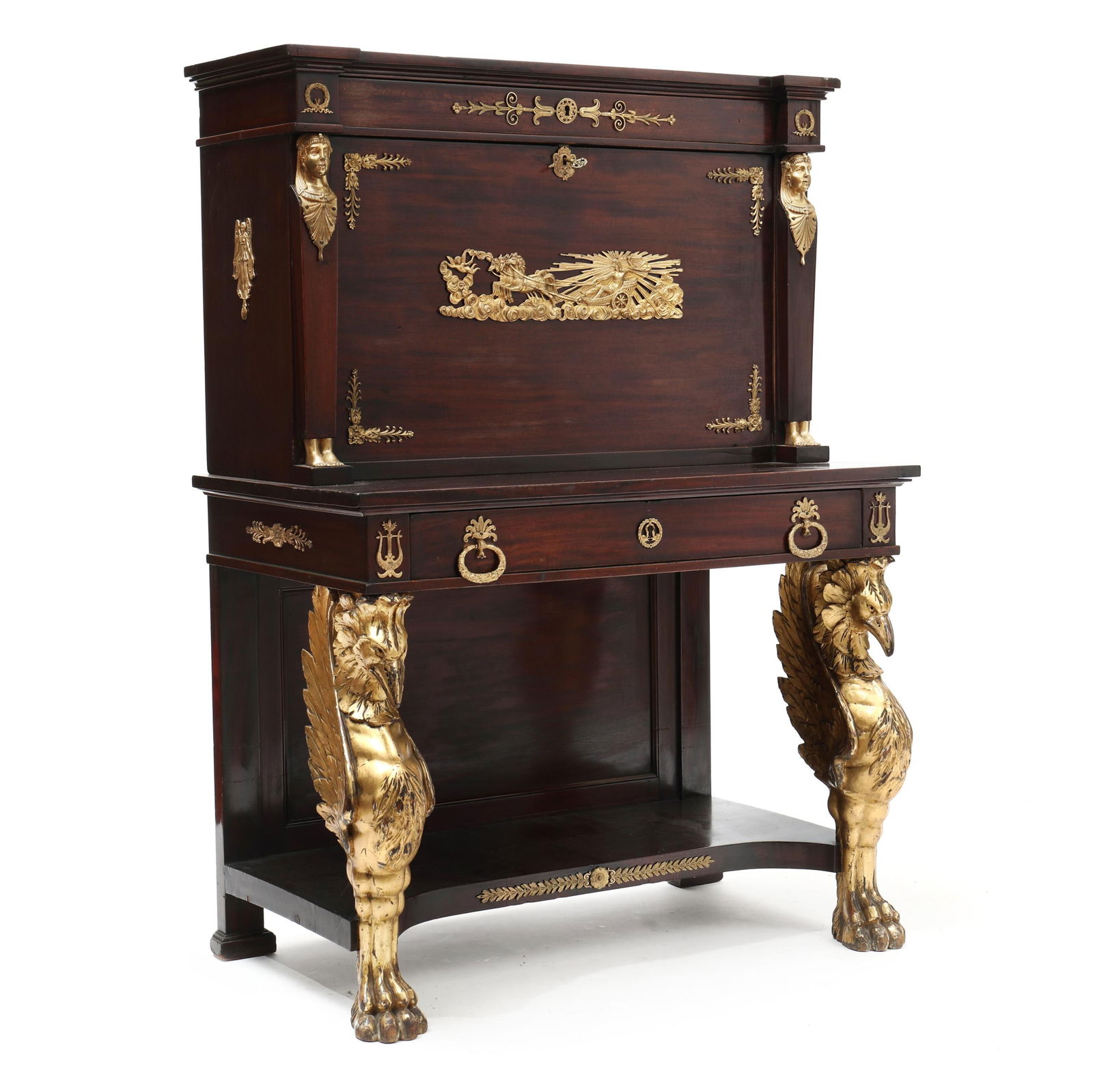 NAPOLEON III STYLE MAHOGANY AND