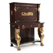 NAPOLEON III STYLE MAHOGANY AN