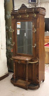 NAPOLEON III WALNUT HALLSTAND,