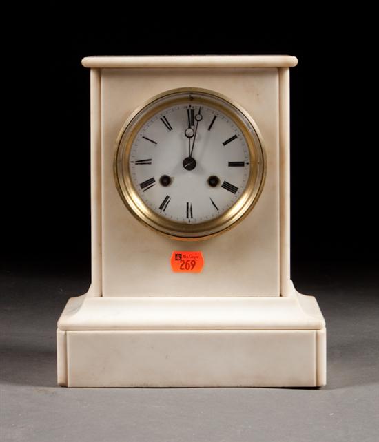 Napoleon III white marble mantel
