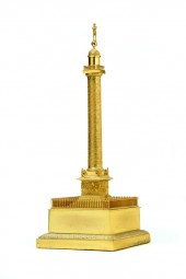 NAPOLEON MONUMENT DESK SET.  F