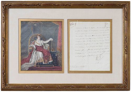 NAPOLEON SIGNED LETTER11 lines of