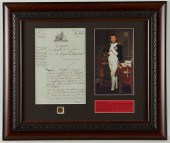 NAPOLEON SIGNED MILITARY LETTE