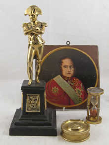 Napoleonic Interest; a brass figure