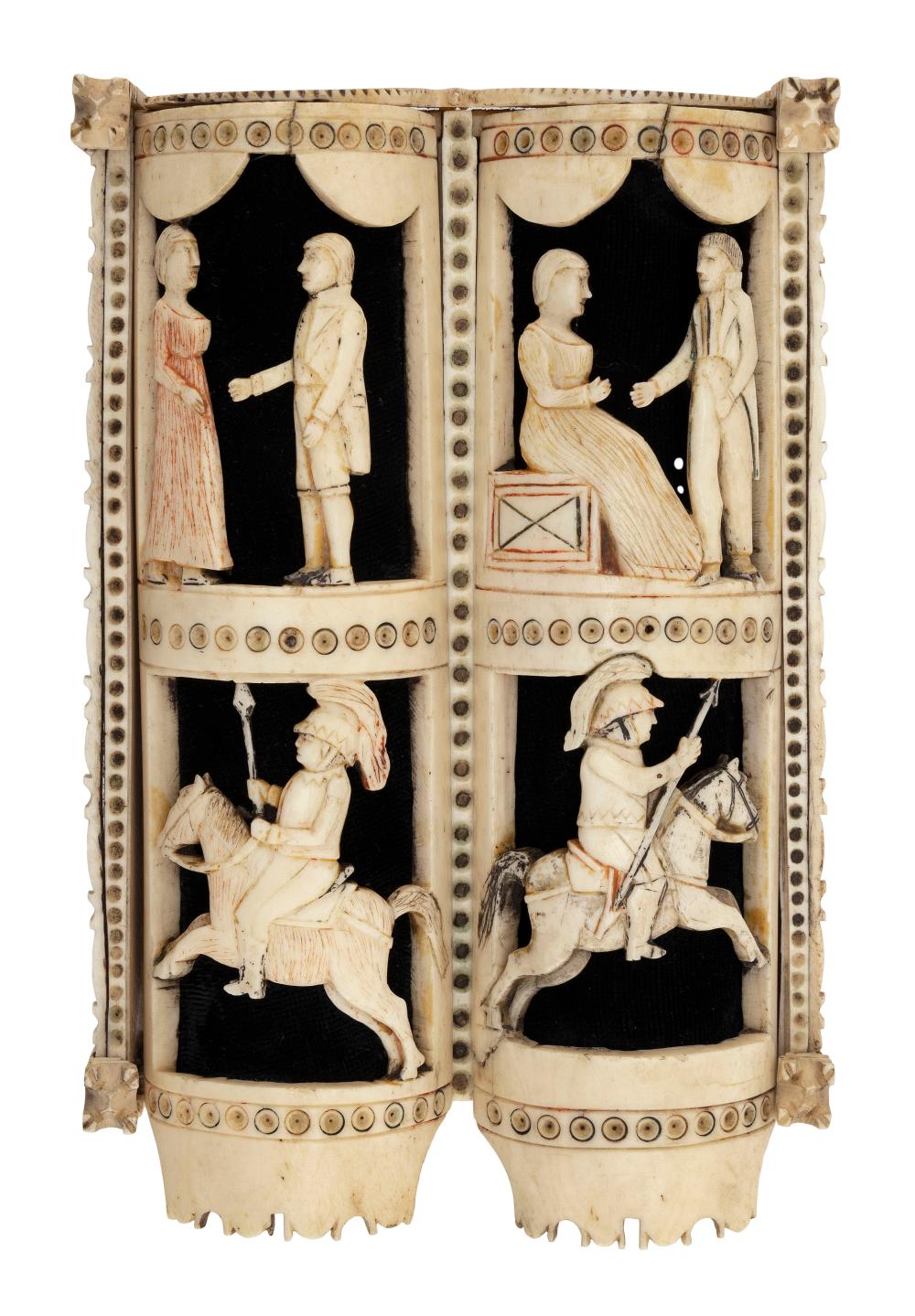NAPOLEONIC PRISONER-OF-WAR CARVED