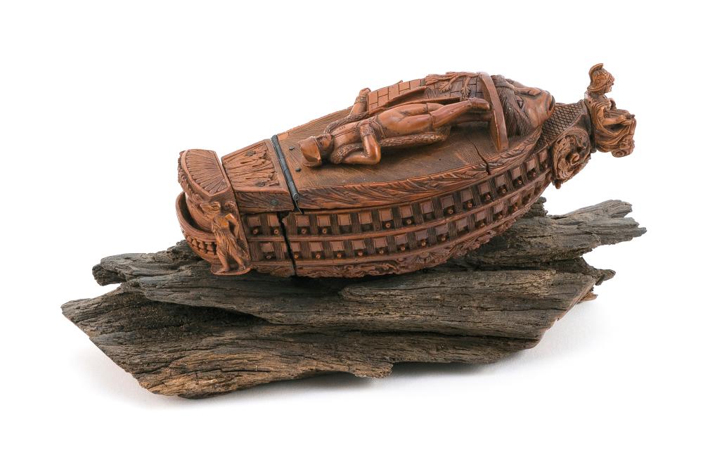 NAPOLEONIC PRISONER-OF-WAR CARVED