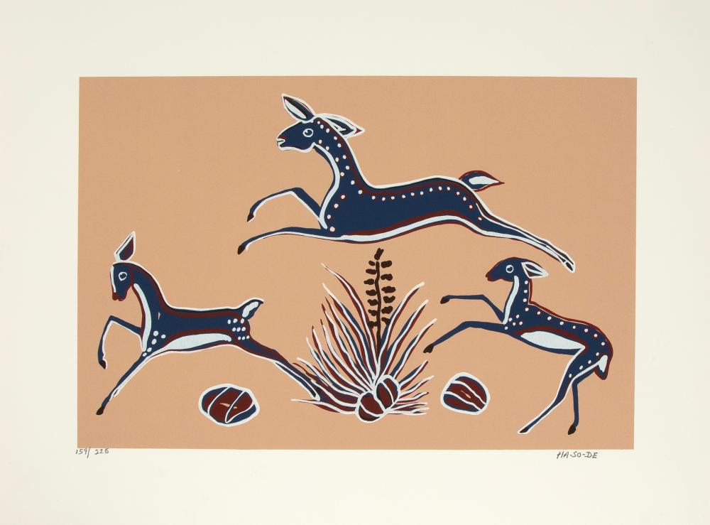 NARCISO ABEYTA, LEAPING DEERNarciso