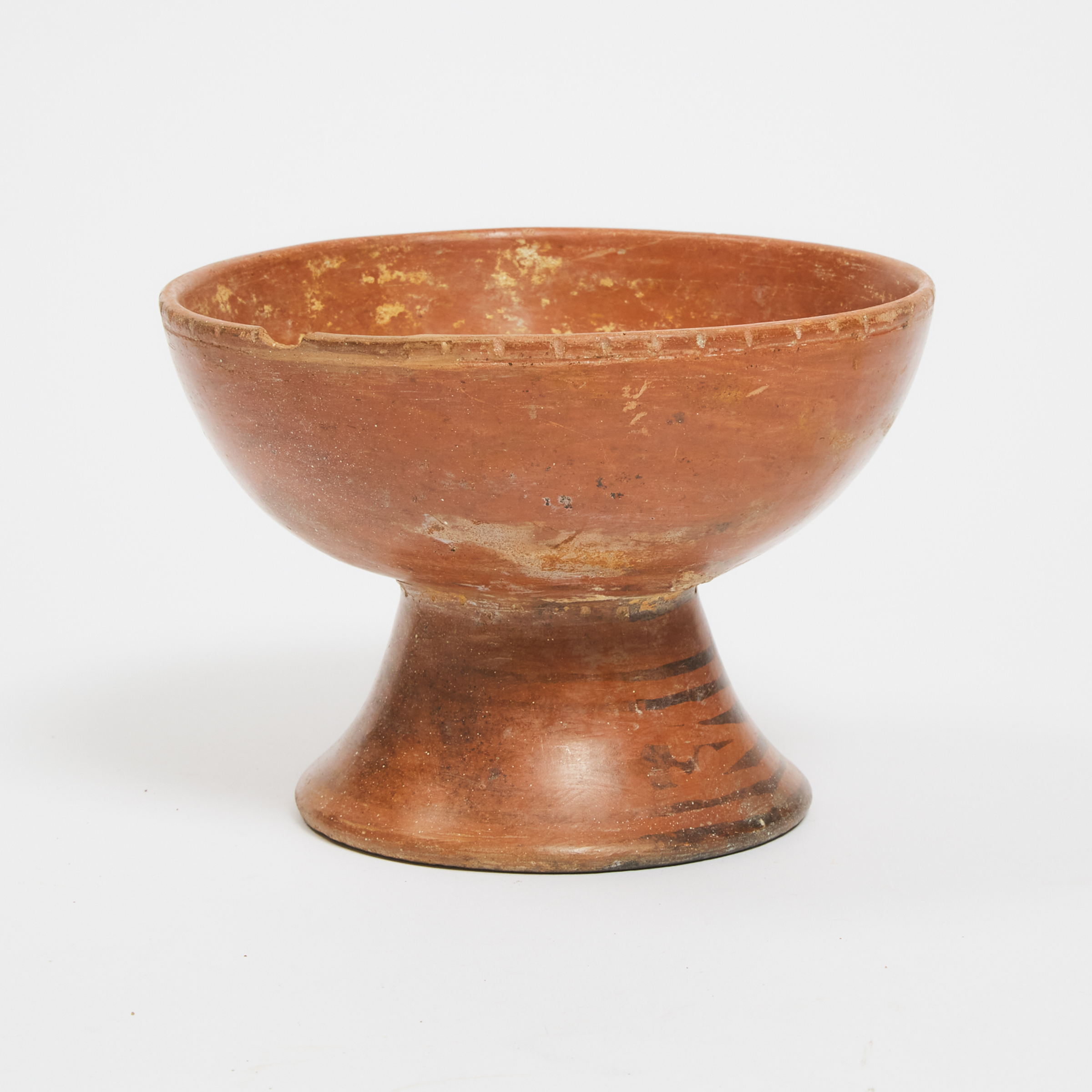 Narino Red Slip Pottery Pedestal