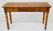 NARROW PINE ONE DRAWER CONSOLE