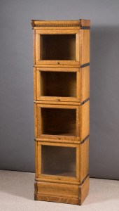 NARROW STACKING OAK BOOKCASENA