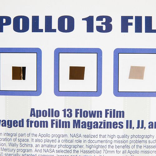 NASA FLOWN FILM FRAGMENTS A-13 -