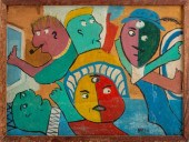 NATAN "PSYCHO WARD" TEMPERA ON