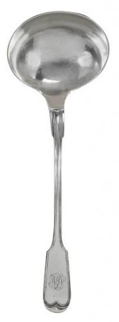 NATCHEZ COIN SILVER SOUP LADLE