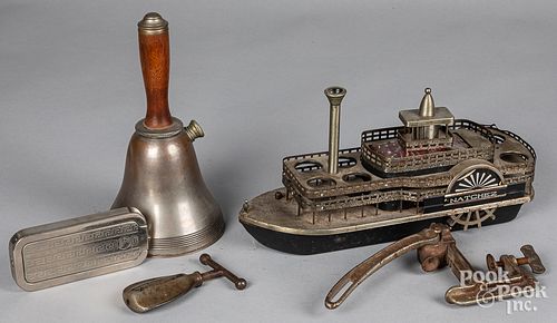 NATCHEZ STEAMBOAT DECANTER SET,