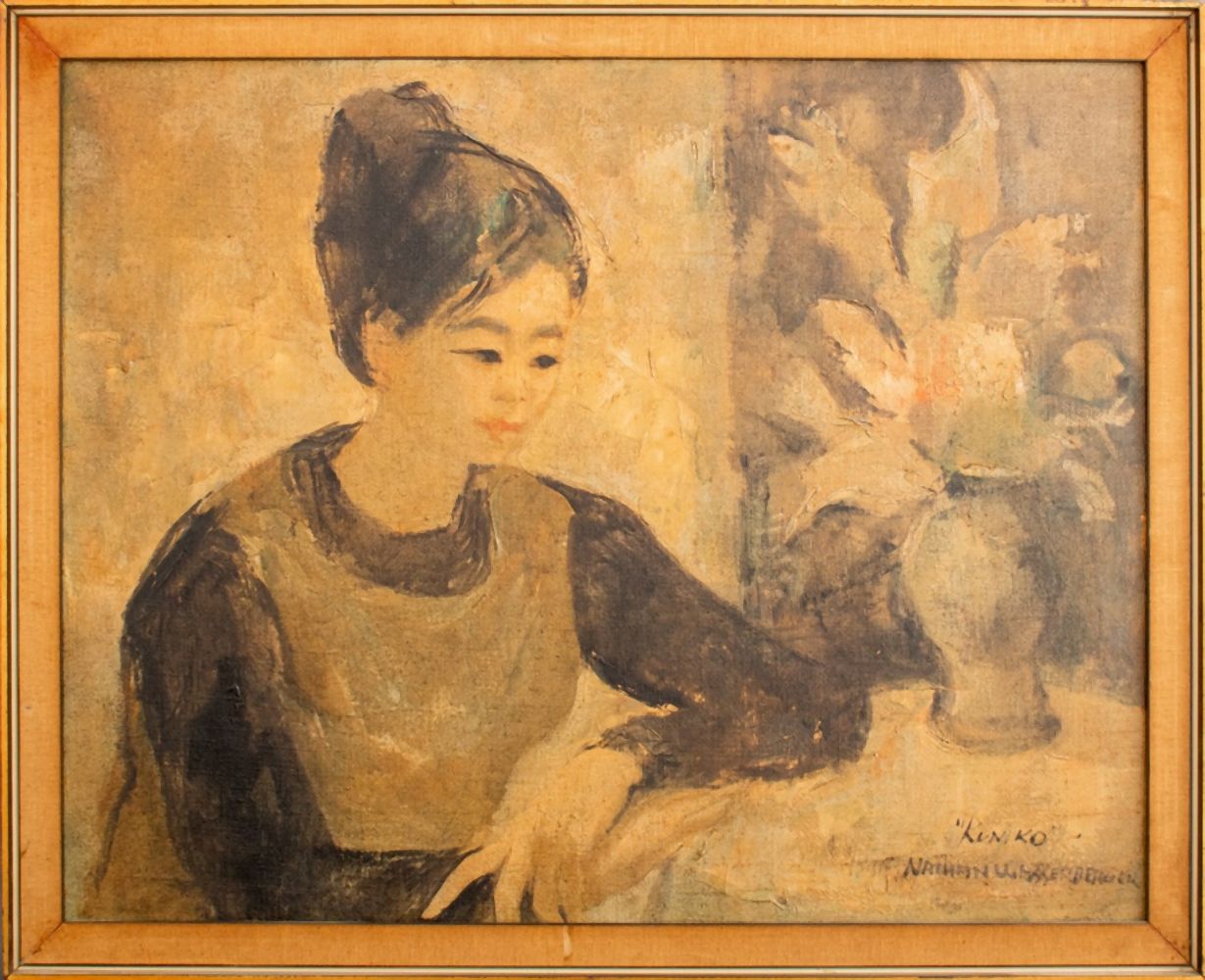 NATHAN WASSERBERGER "KUNIKO" OIL ON