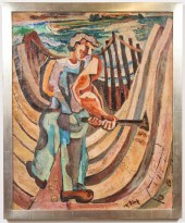 NATHANIEL DIRK "LABORER" OIL O