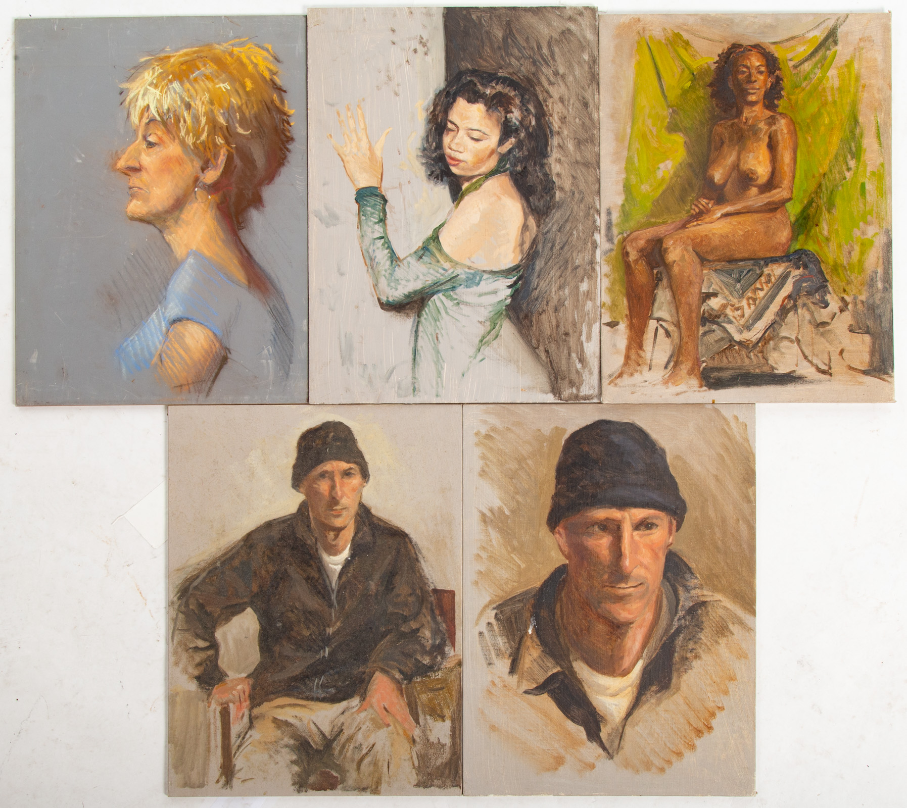 NATHANIEL K. GIBBS. FIVE PORTRAITS,