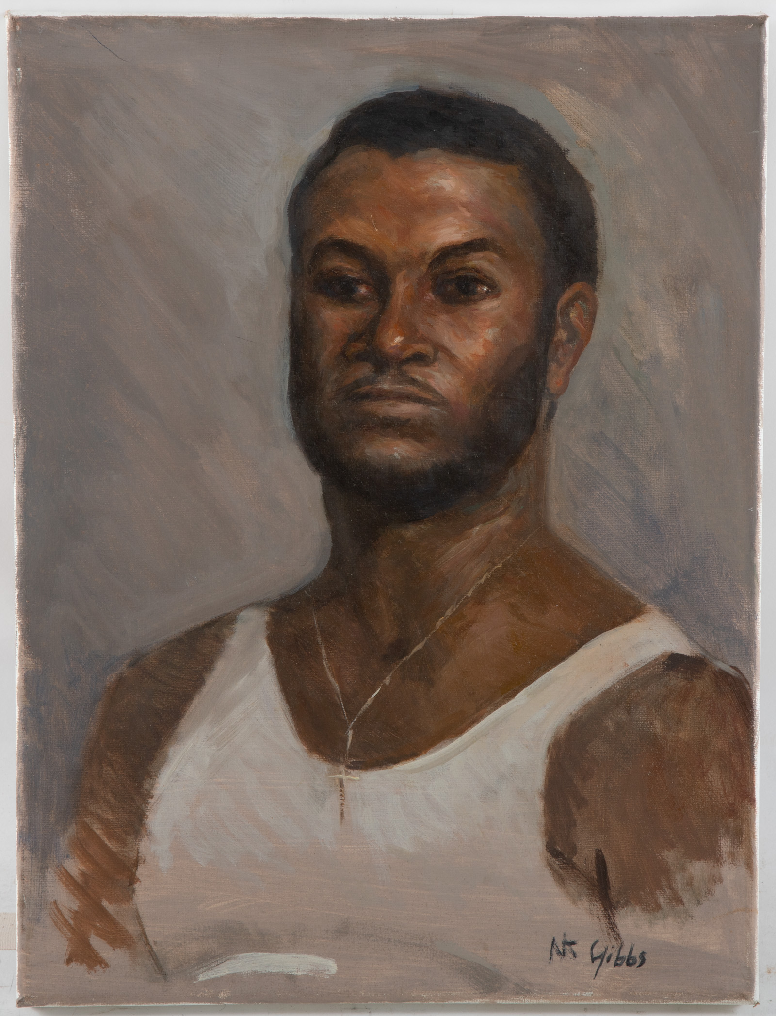 NATHANIEL K. GIBBS. PORTRAIT OF MAN