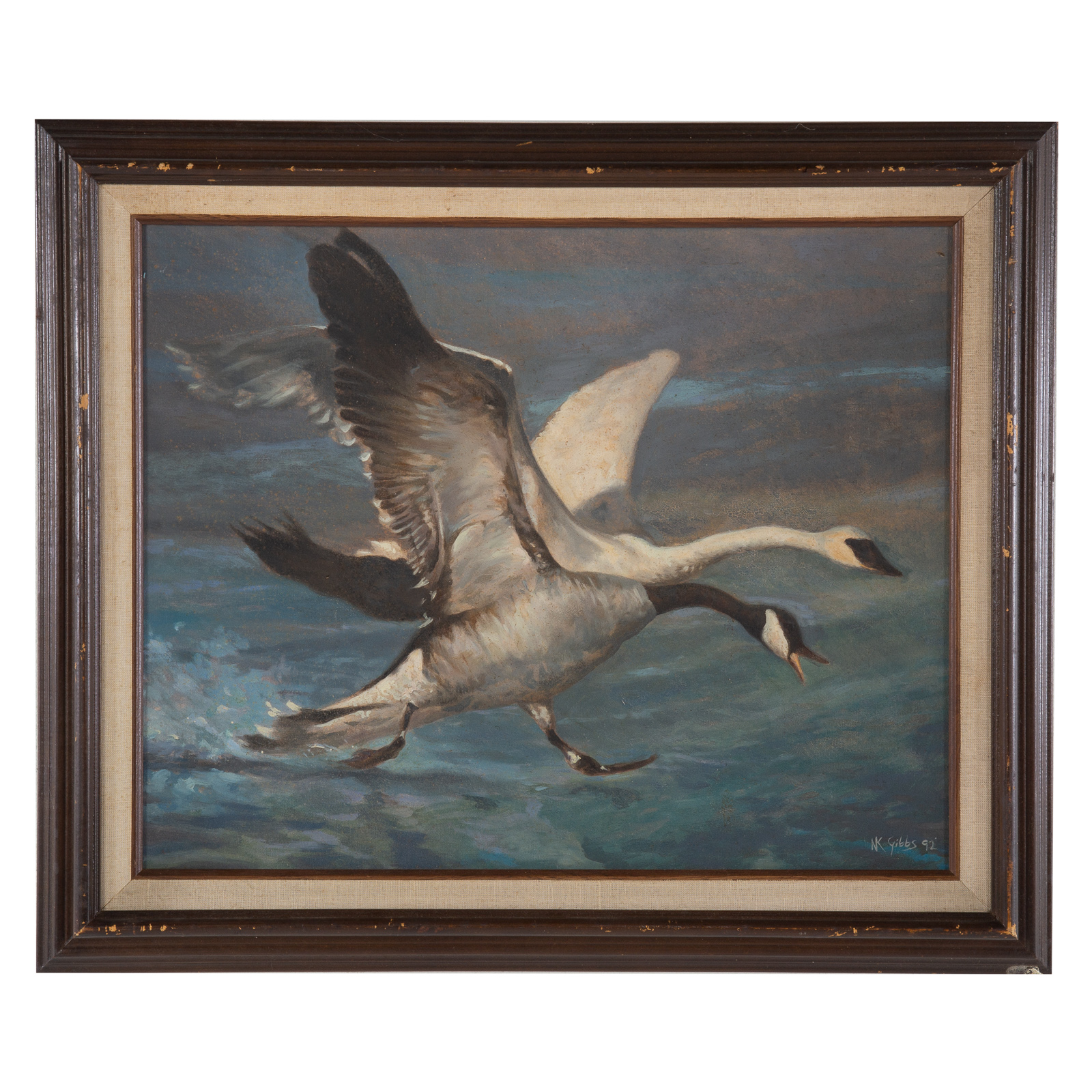 NATHANIEL K. GIBBS. "THE RACE," OIL