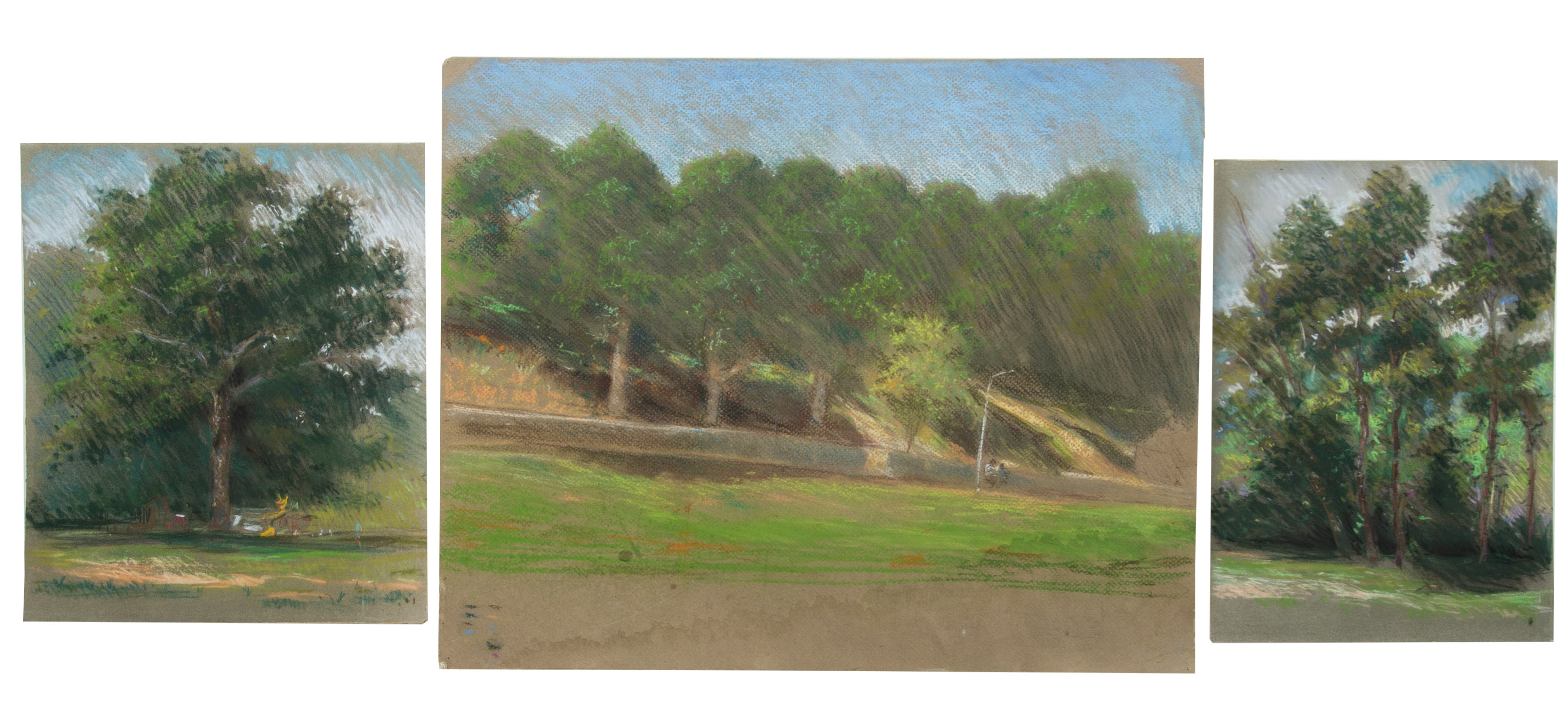 NATHANIEL K. GIBBS. THREE PASTEL