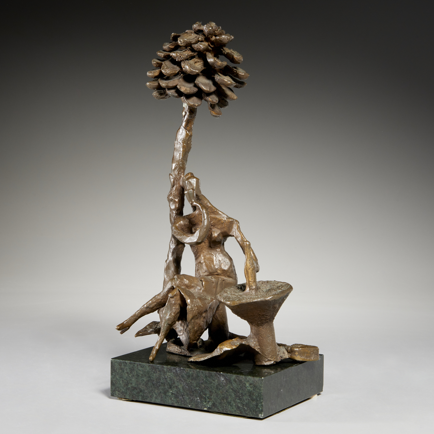 NATHANIEL KAZ, BRONZE SCULPTURE,