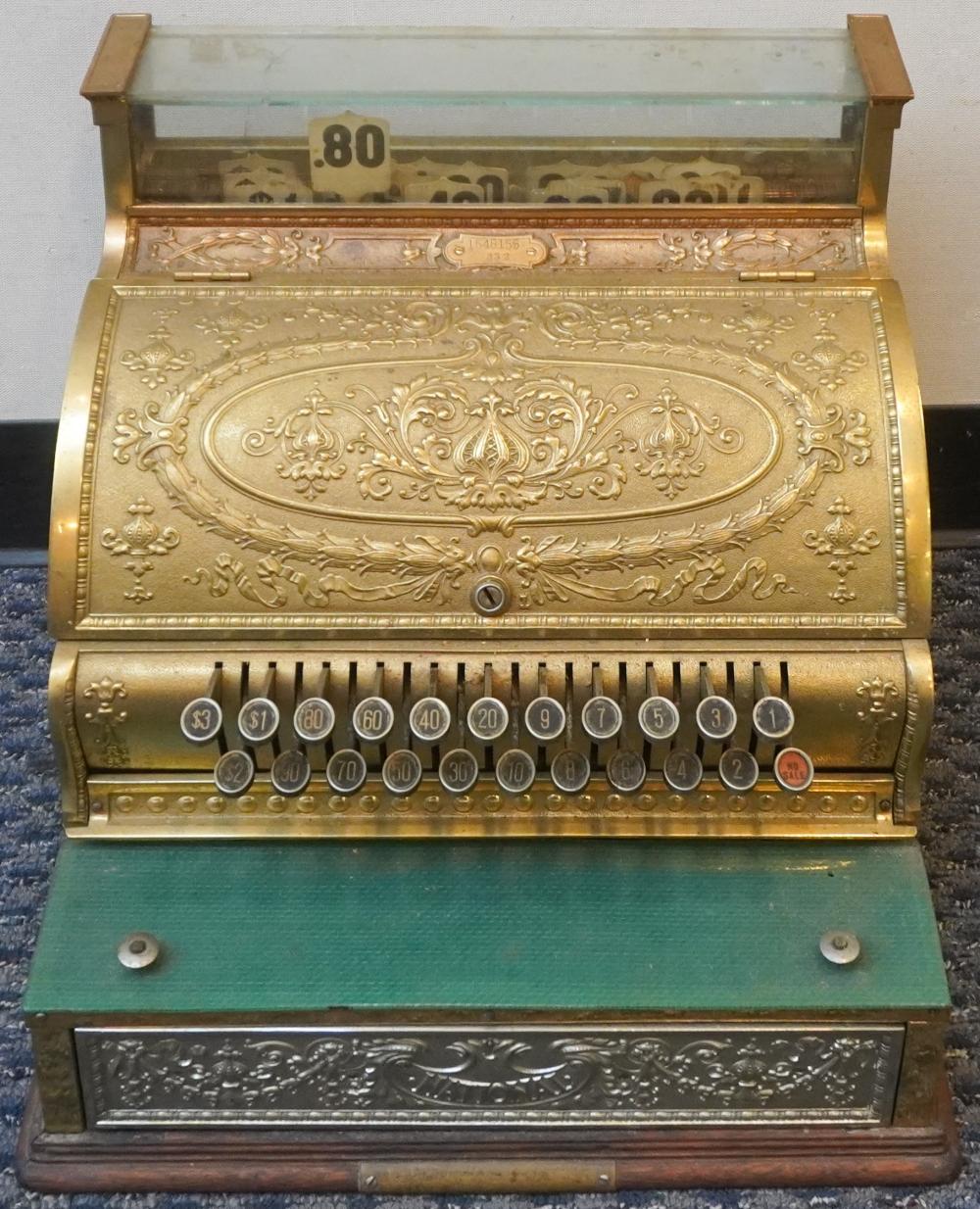 NATIONAL BRASS CASH REGISTER H: