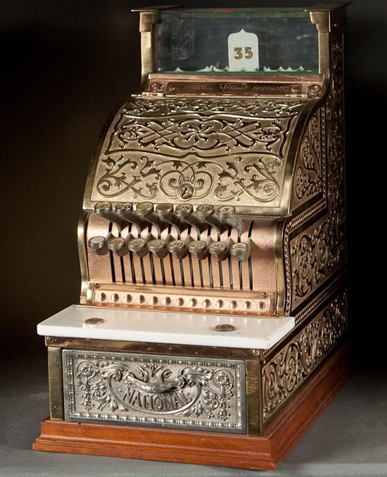 National cast brass cash register