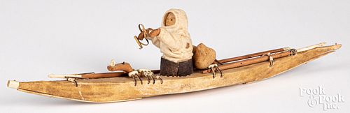 NATIVE ALASKAN INDIAN INUIT KAYAK