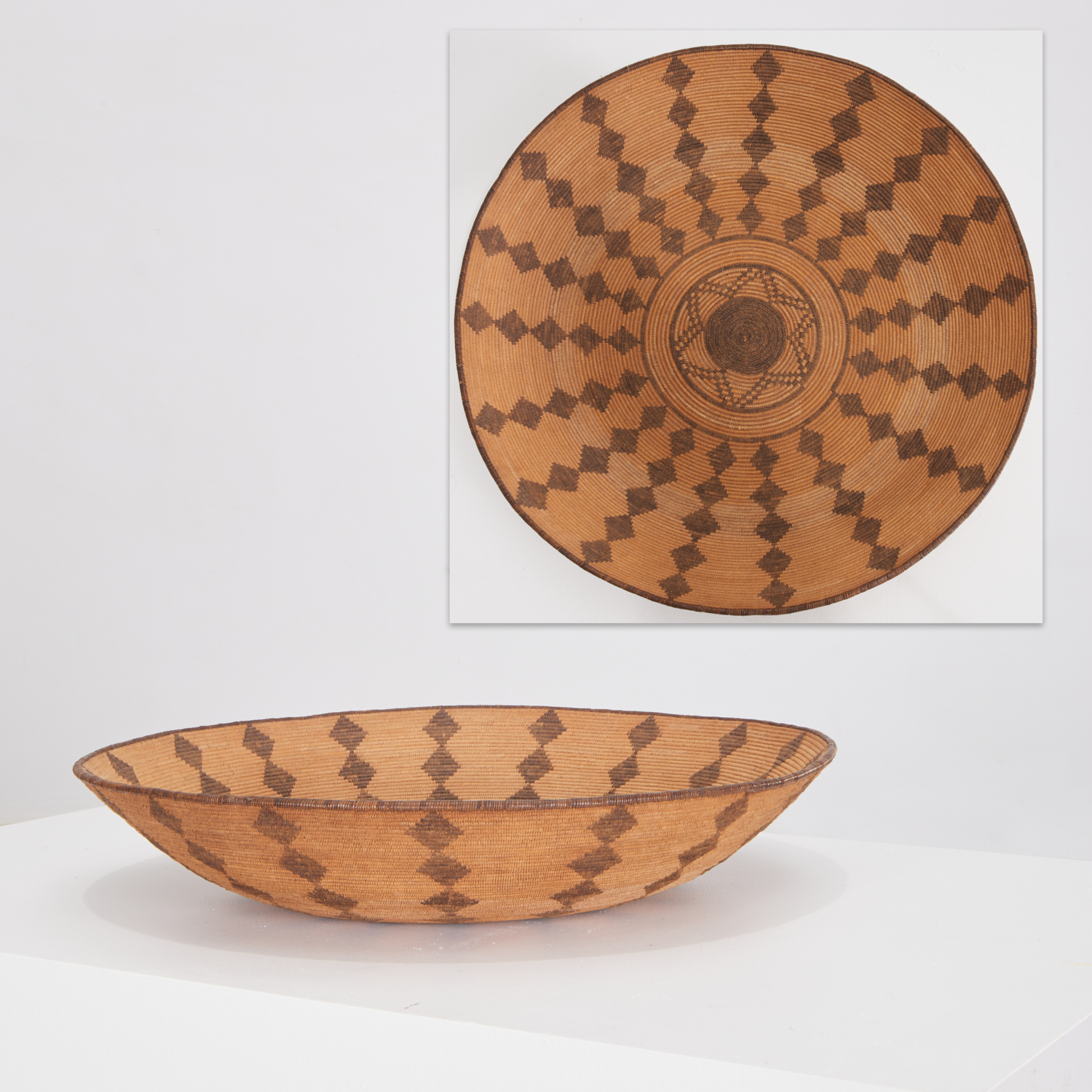 NATIVE AMERICAN APACHE WOVEN TRAY