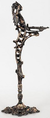 NATIVE AMERICAN ASHTRAY STAND.