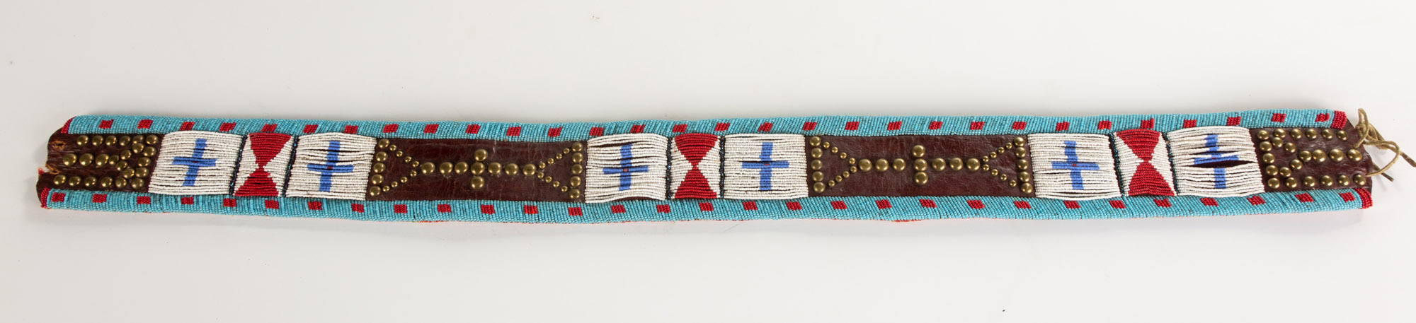 NATIVE AMERICAN BEADED BELT Early