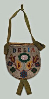 Native American beaded cloth b