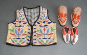 NATIVE AMERICAN BEADED HIDE YO