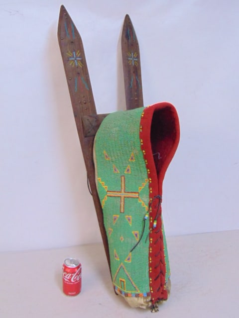 NATIVE AMERICAN BEADED PAPOOSE