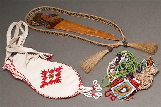 Native American beaded white