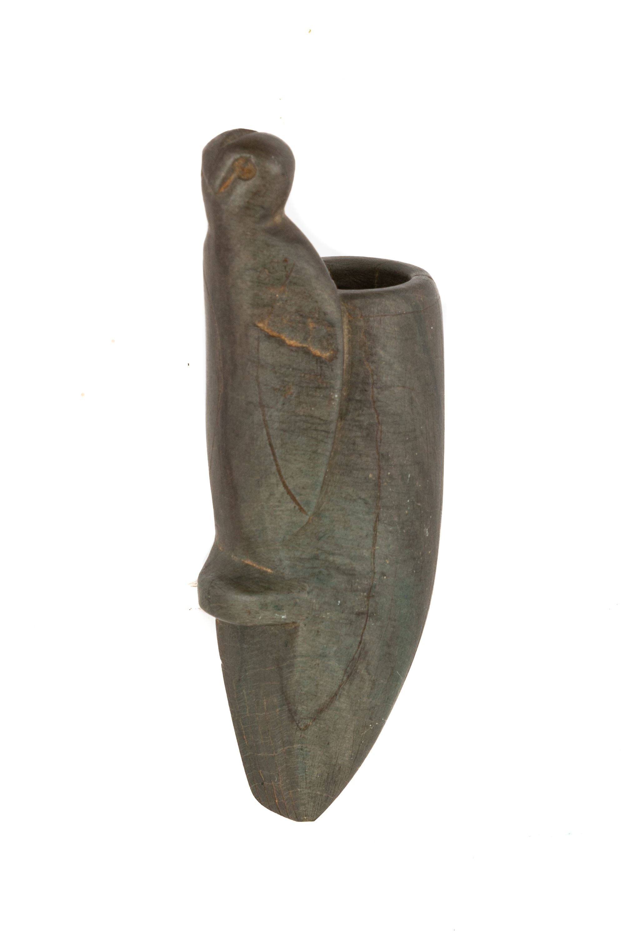NATIVE AMERICAN BIRD STONE PIPE