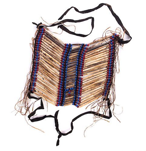 NATIVE AMERICAN BONE HAIR PIPE &