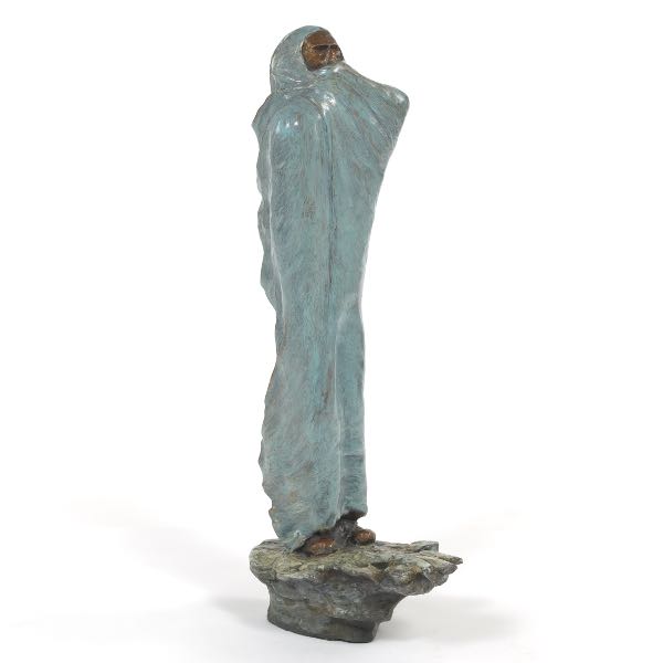 NATIVE AMERICAN BRONZE SCULPTURE,