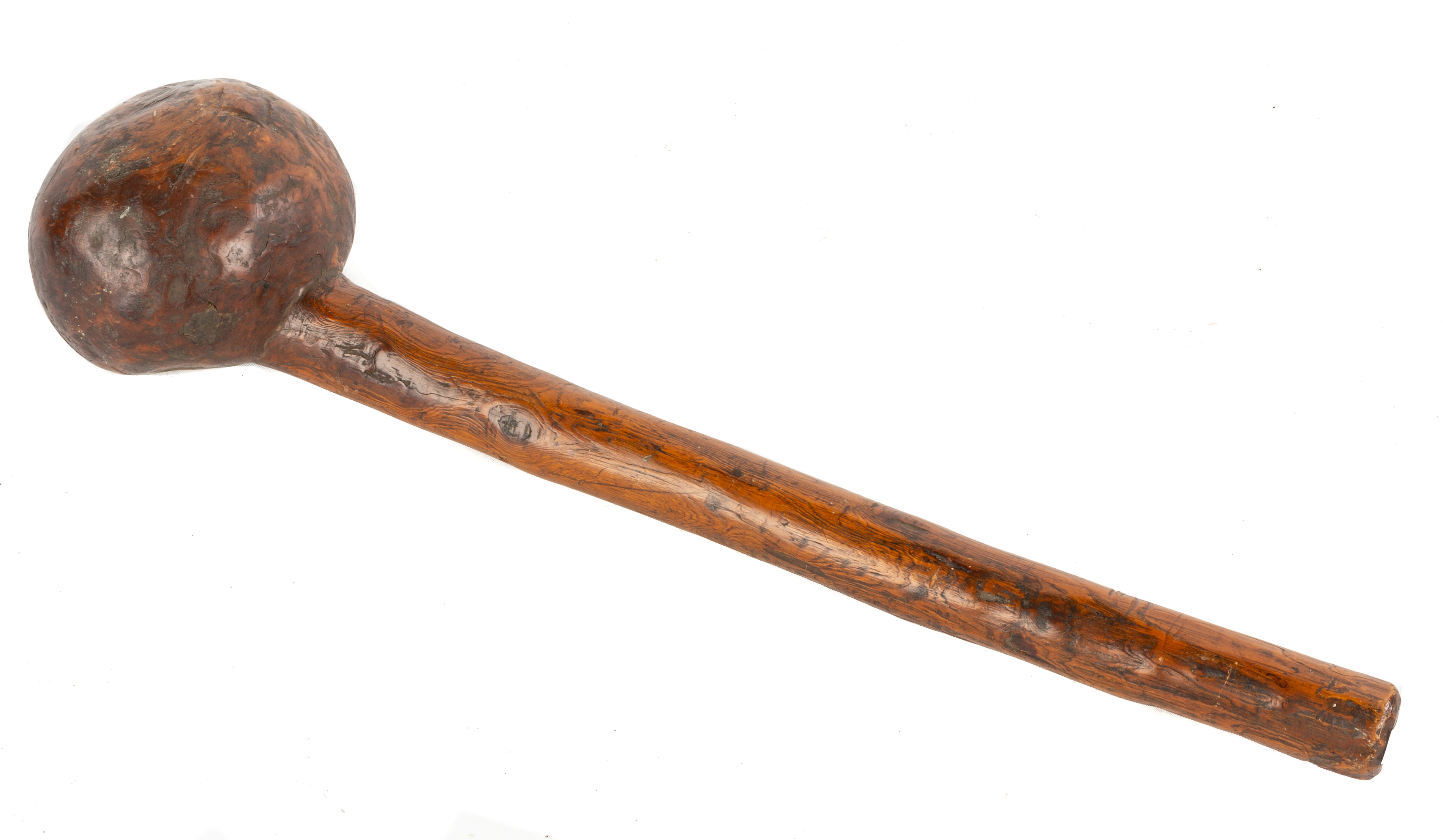 NATIVE AMERICAN BURL WAR CLUB