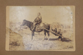 NATIVE AMERICAN CABINET CARD,