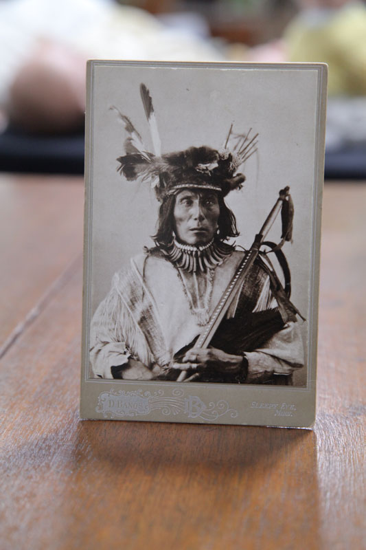 NATIVE AMERICAN CABINET CARD.