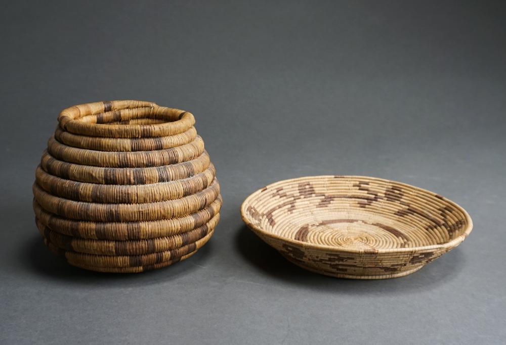 NATIVE AMERICAN COILED BASKET,