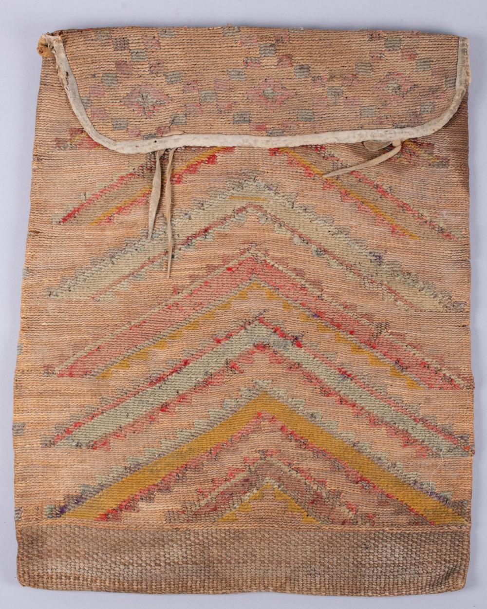 NATIVE AMERICAN CORN HUSK BAG,