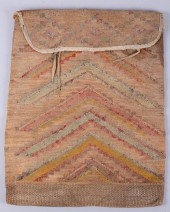 NATIVE AMERICAN CORN HUSK BAG,