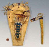 NATIVE AMERICAN DOLL CRADLE &