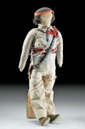 NATIVE AMERICAN DOLL W/ BEADS