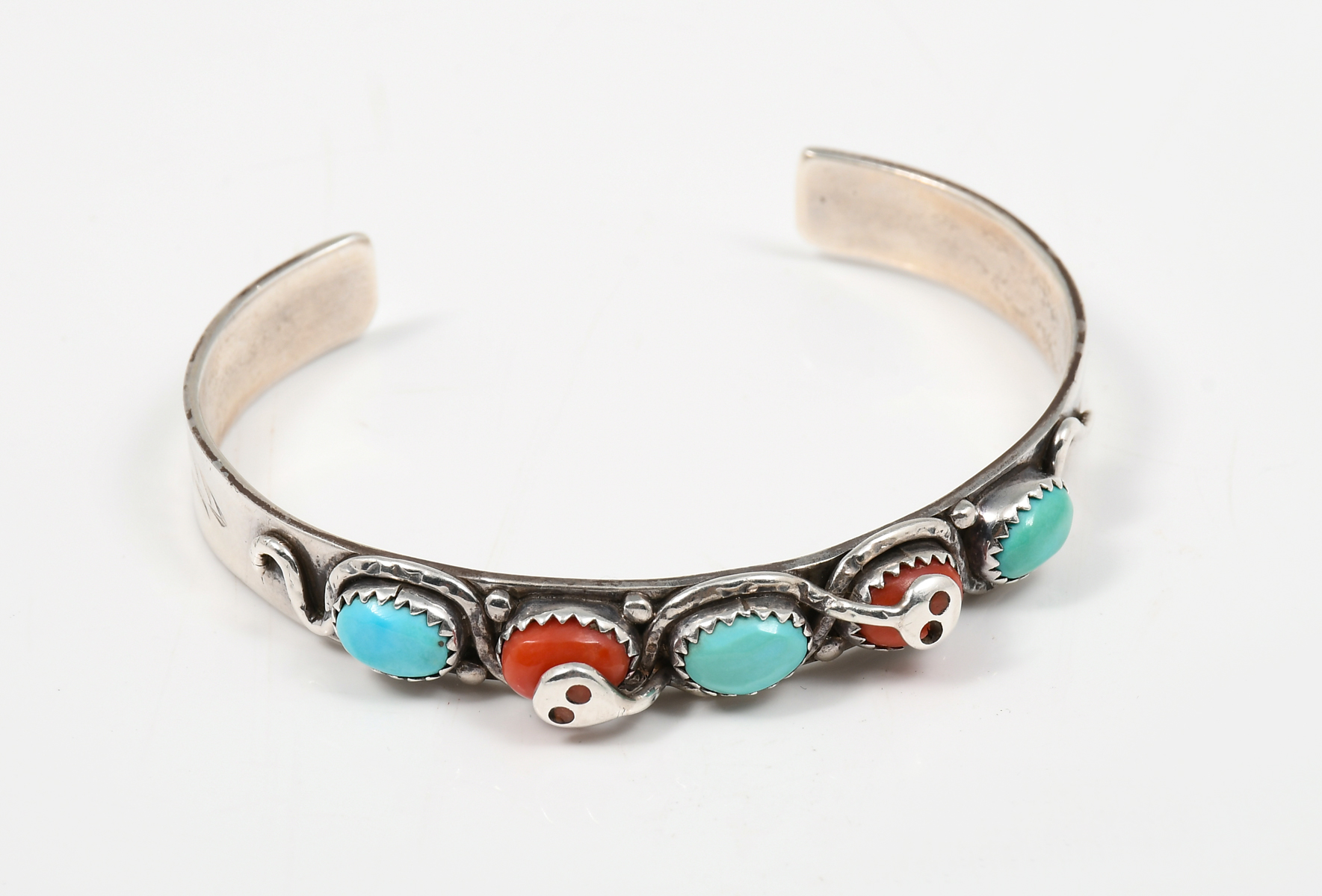 NATIVE AMERICAN EFFIE C RED STONE &
