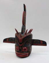 NATIVE AMERICAN HAND CARVED TR