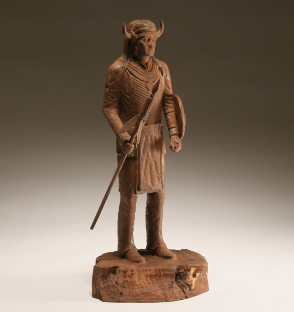 Native American hand carved wood
